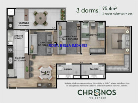 Apartamento com 3 Quartos à Venda, 95 m² em Parque Residencial Eloy Chaves - Jundiaí