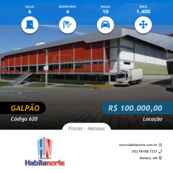 Galpão para Alugar, 3 m² em Flores - Manaus