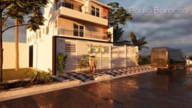 Casa de Condomínio com 2 Quartos à Venda, 79 m² em Mirim - Praia Grande