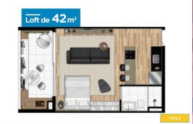 Imóvel com 1 Quarto à Venda, 47 m² em Campo Belo - São Paulo