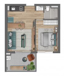 Apartamento com 2 Quartos à Venda, 52 m² em Pinheiros - São Paulo