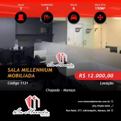 Sala Comercial para Alugar, 150 m² em Chapada - Manaus