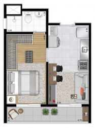Apartamento com 1 Quarto à Venda, 37 m² em Mooca - São Paulo