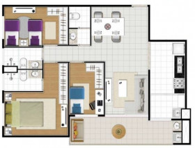 Apartamento com 2 Quartos à Venda, 64 m² em Alphaville - Barueri