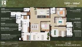 Apartamento com 4 Quartos à Venda, 168 m² em Tamboré - Santana De Parnaíba