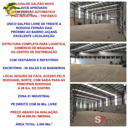 Galpão para Alugar, 2.000 m² em Parque Edu Chaves - São Paulo