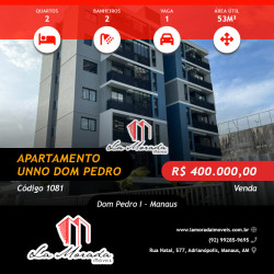 Apartamento com 2 Quartos à Venda, 53 m² em Dom Pedro I - Manaus