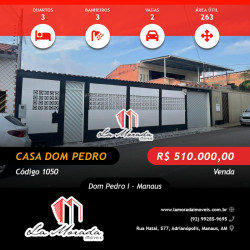Casa com 3 Quartos à Venda, 263 m² em Dom Pedro I - Manaus