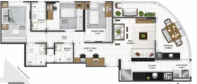 Apartamento com 3 Quartos à Venda, 98 m² em Tupi - Praia Grande