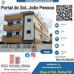 Apartamento com 3 Quartos à Venda, 78 m² em Portal Do Sol - João Pessoa