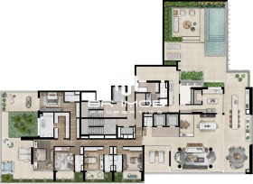 Apartamento com 5 Quartos à Venda, 711 m² em Vila Nova Conceição - São Paulo