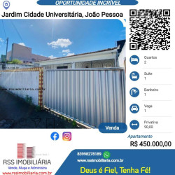 Casa com 2 Quartos à Venda, 90 m² em Jardim Cidade Universitária - João Pessoa