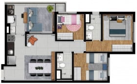 Apartamento com 3 Quartos à Venda, 68 m² em Vila Clementino - São Paulo