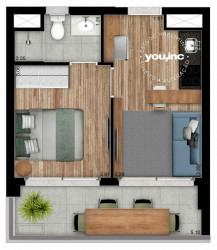 Apartamento com 1 Quarto à Venda, 31 m² em Brooklin - São Paulo