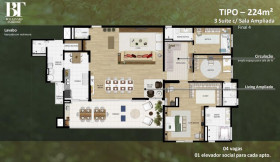 Apartamento com 3 Quartos à Venda, 187 m² em Tamboré - Santana De Parnaíba