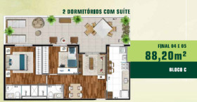 Apartamento com 2 Quartos à Venda, 64 m² em Jardim Tupanci - Barueri