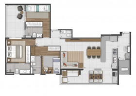 Apartamento com 3 Quartos à Venda, 98 m² em Taquaral - Campinas