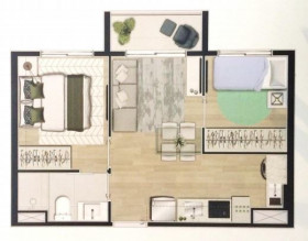 Apartamento com 2 Quartos à Venda, 34 m² em Tatuapé - São Paulo