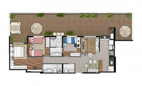 Apartamento com 3 Quartos à Venda, 109 m² em Alphaville - Barueri