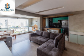 Apartamento com 1 Quarto para Alugar, 74 m² em Cidade Monções - São Paulo