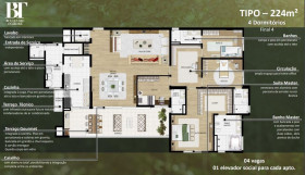 Apartamento com 3 Quartos à Venda, 140 m² em Tamboré - Santana De Parnaíba