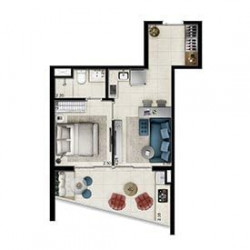 Apartamento com 2 Quartos à Venda, 57 m² em Pinheiros - São Paulo