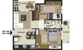 Apartamento com 2 Quartos à Venda, 80 m² em Camobi - Santa Maria