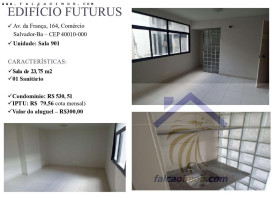 Imóvel Comercial para Alugar, 23 m² em Comércio - Salvador