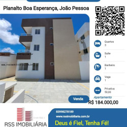 Apartamento com 3 Quartos à Venda, 50 m² em Planalto Boa Esperança - João Pessoa