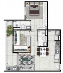 Apartamento com 2 Quartos à Venda, 69 m² em Aclimação - São Paulo