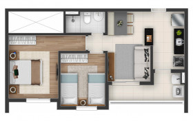 Apartamento com 2 Quartos à Venda, 59 m² em Nova Aldeinha - Barueri