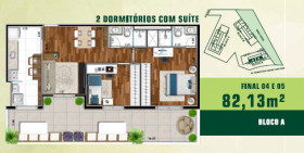 Apartamento com 2 Quartos à Venda, 87 m² em Jardim Tupanci - Barueri