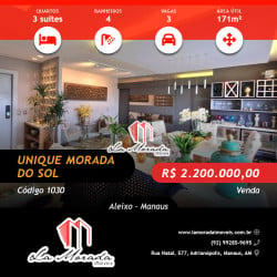 Apartamento com 3 Quartos à Venda, 171 m² em Aleixo - Manaus