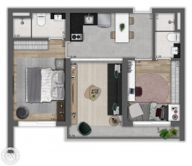 Apartamento com 2 Quartos à Venda, 49 m² em Cerqueira César - São Paulo