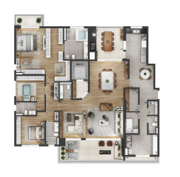 Apartamento com 4 Quartos à Venda, 410 m² em Alphaville Empresarial - Barueri