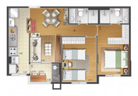 Apartamento com 3 Quartos à Venda, 70 m² em Santa Paula - São Caetano Do Sul