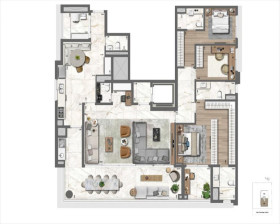 Apartamento com 4 Quartos à Venda, 213 m² em Cerqueira César - São Paulo