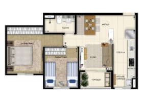 Apartamento com 1 Quarto à Venda, 42 m² em Centro - São Bernardo Do Campo