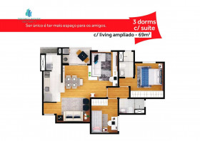 Apartamento com 2 Quartos à Venda, 58 m² em São Bernardo - Campinas