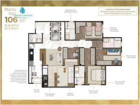 Apartamento com 4 Quartos à Venda, 106 m² em Taquaral - Campinas