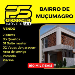 Casa com 3 Quartos à Venda, 200 m² em Muçumagro - João Pessoa