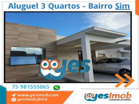 Casa com 3 Quartos para Alugar, 165 m² em Sim - Feira De Santana