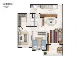 Apartamento com 3 Quartos à Venda, 90 m² em Jardim Carlos Gomes - Jundiaí