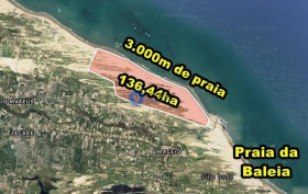 Terreno à Venda, 1.364.400 m² em Praia Da Baleia - Itapipoca