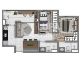 Apartamento com 2 Quartos à Venda, 44 m² em Vila Maria Baixa - São Paulo