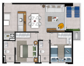 Apartamento com 2 Quartos à Venda, 54 m² em Vila Clementino - São Paulo