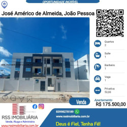 Apartamento com 2 Quartos à Venda, 53 m² em José Américo De Almeida - João Pessoa