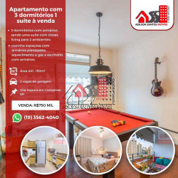 Apartamento com 3 Quartos à Venda, 150 m² em Vila Itapura - Campinas