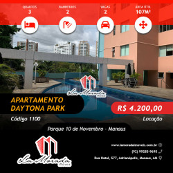 Apartamento com 3 Quartos para Alugar, 107 m² em Parque 10 De Novembro - Manaus