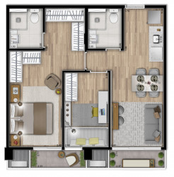 Apartamento com 2 Quartos à Venda, 54 m² em Vila Clementino - São Paulo